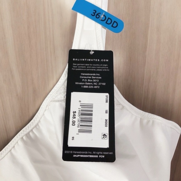 Bali Women’s Passion For Comfort Minimizer Underwire Bra, White 36DDD - Picture 9 of 16